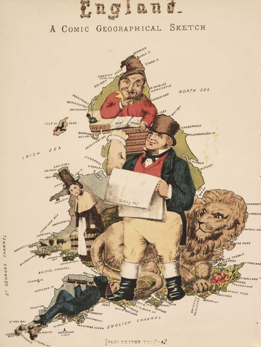 Lot 126 - Pictorial Maps. A Collection of approximately 25 Pictorial Maps, 19th & 20th century