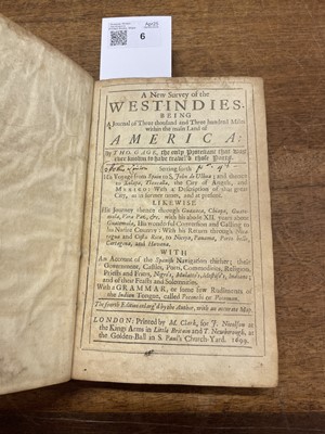 Lot 6 - Gage (Thomas). A New Survey of the West-Indies, 4th edition, 1699