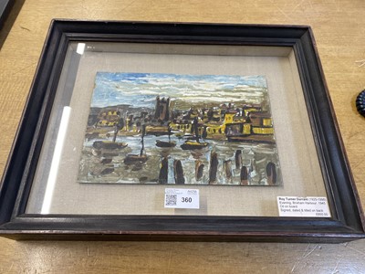 Lot 360 - Durrant (Roy Turner, 1925-1998). Evening, Brixham Harbour, 1945