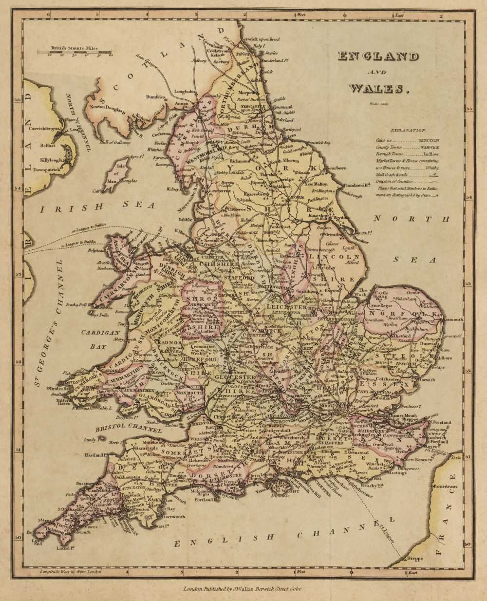 Lot 45 - Wallis (James). Second & Superior British Atlas, 2nd edition, 1812