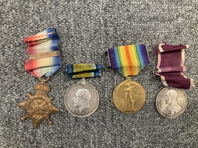 Lot 122 - Four: Warrant Officer G. Belford, South Wales Borderers