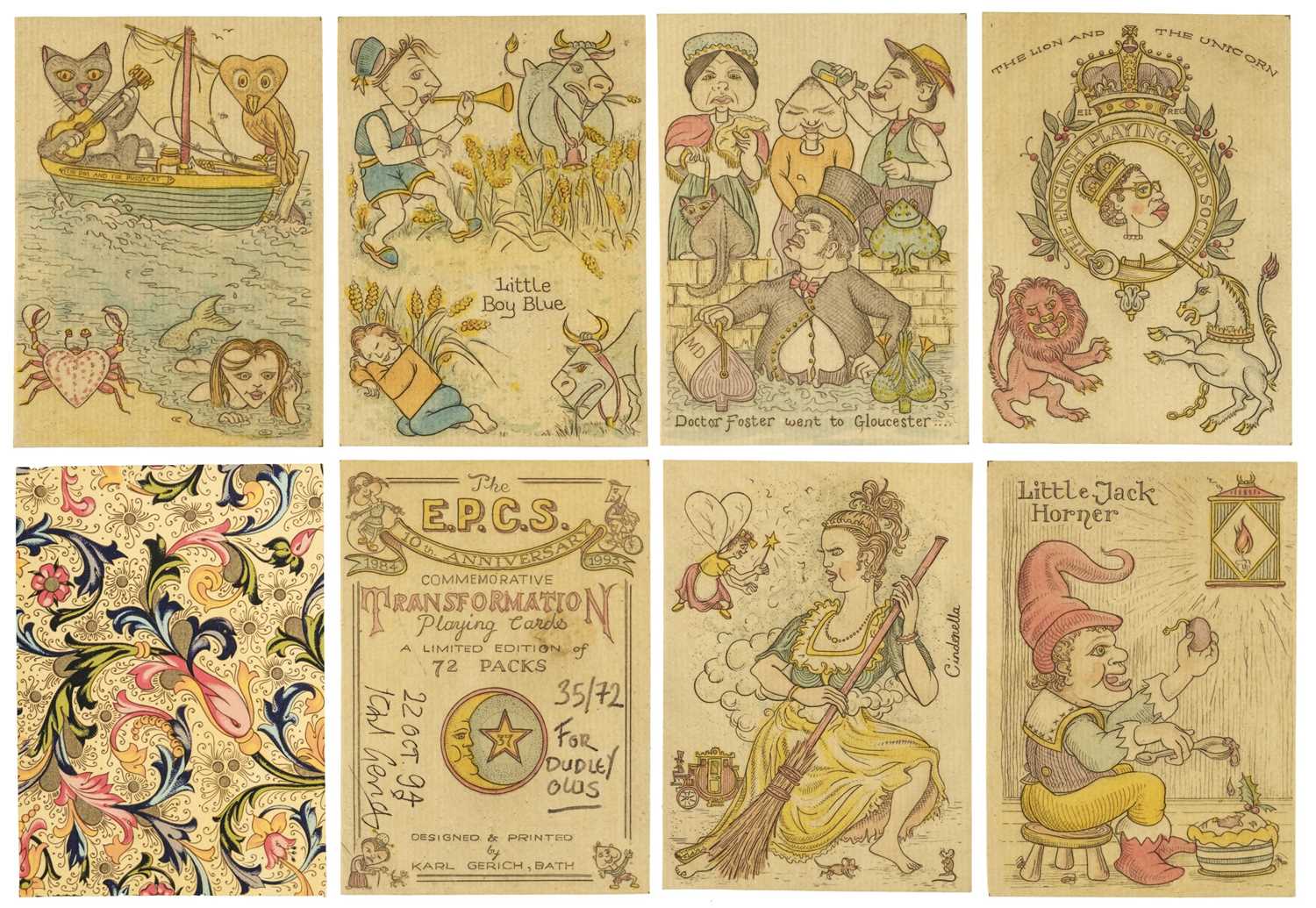 Lot 501 - Gerich (Karl). No.37: EPCS 10th Anniversary Transformation Pack, England, Bath, 1994
