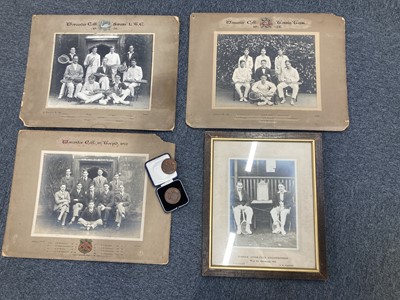 Lot 137 - Tennis. A collection of tennis related items belonging to E.A. Eardley