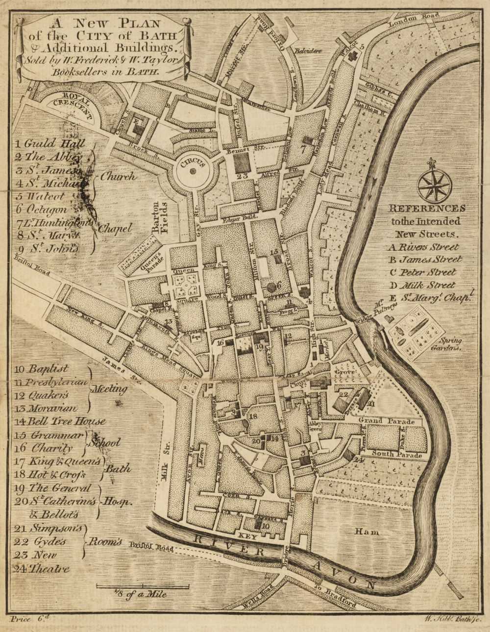 Lot 23 - Bath. The New Bath Guide..., Bath: C. Pope: 1762, & other antiquarian volumes