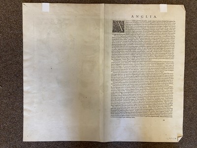 Lot 89 - England & Wales. Ortelius (Abraham & Saxton Christopher), Anglia Regnum..., 1603