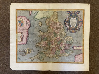 Lot 89 - England & Wales. Ortelius (Abraham & Saxton Christopher), Anglia Regnum..., 1603