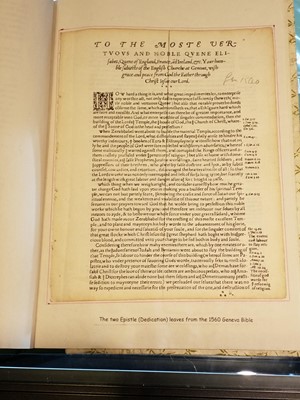 Lot 262 - Early Bible Leaves. A collection of assorted leaves from printed bibles, c. 1535 and later
