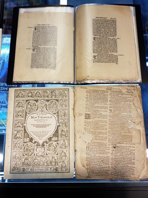 Lot 262 - Early Bible Leaves. A collection of assorted leaves from printed bibles, c. 1535 and later