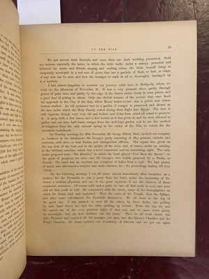 Lot 37 - Hopkins (J. Satchell). A Winter's Journey Up The Nile, 1876-77, [1878]