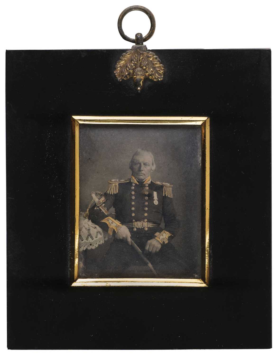 Lot 4 - Browne (Charles, Commander, 1789-1869). A Victorian portrait miniature of this Royal Naval Officer