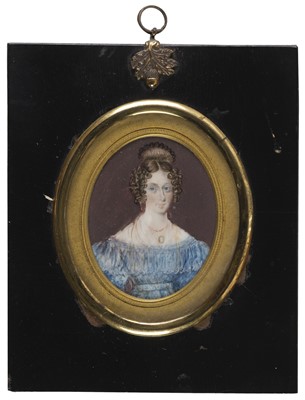 Lot 4 - Browne (Charles, Commander, 1789-1869). A Victorian portrait miniature of this Royal Naval Officer