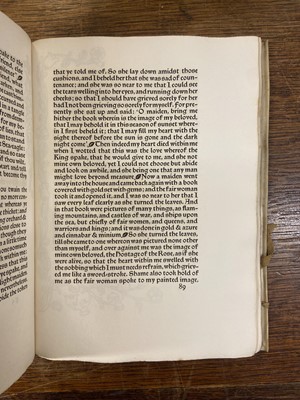 Lot 646 - Kelmscott Press. The Story of the Glittering Plain, by William Morris, London: Kelmscott Press, 1894 with Crane bookplate