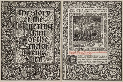 Lot 646 - Kelmscott Press. The Story of the Glittering Plain, by William Morris, London: Kelmscott Press, 1894 with Crane bookplate