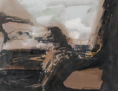 Lot 376 - Fishwick (Clifford, 1923-1997). Landscape with Rocky Forms, 1964