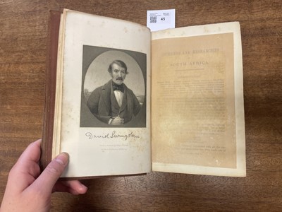 Lot 45 - Livingstone (David). Missionary Travels and Researches in South Africa, 1st edition, 1857
