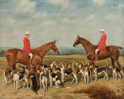 Lot 112 - Paice (George, 1854-1925). Huntsmen and pack of hounds, 1898
