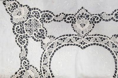 Lot 429 - Clothing. An early Victorian wedding dress worn by Elizabeth Anne Dacombe née Jeggo, 1862