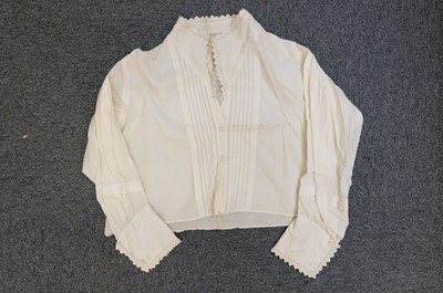 Lot 429 - Clothing. An early Victorian wedding dress worn by Elizabeth Anne Dacombe née Jeggo, 1862