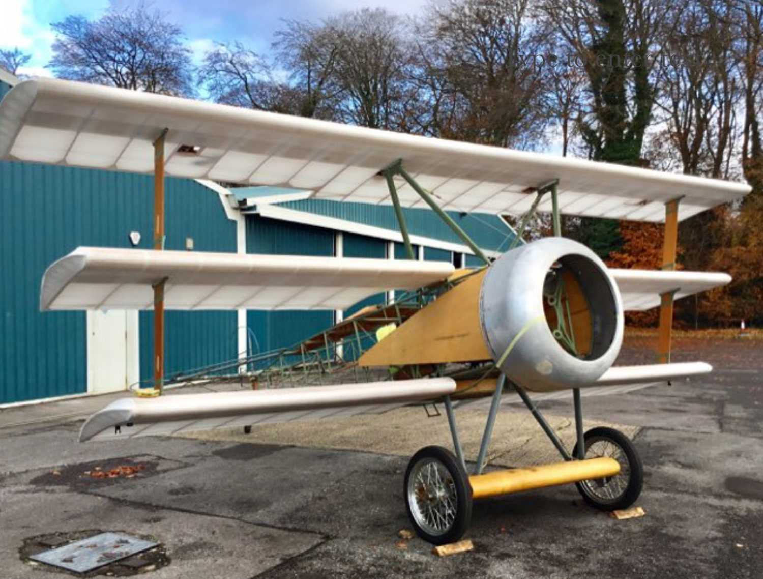 Yellow Triplane Lot 425 - Fokker Triplane. A replica of a 1917 Fokker