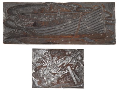 Lot 268 - Mackley (George, 1900-1983). Two original engraved printing blocks
