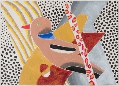 Lot 408 - Nicholson (Tim, 1939-). Four works on paper, acrylic