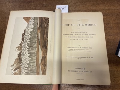 Lot 31 - Gordon (T. E.). The Roof of the World, 1st edition, 1876