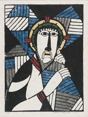 Lot 238 - Watanabe (Sadao, 1913-1996). Christ Carrying the Cross, 1978