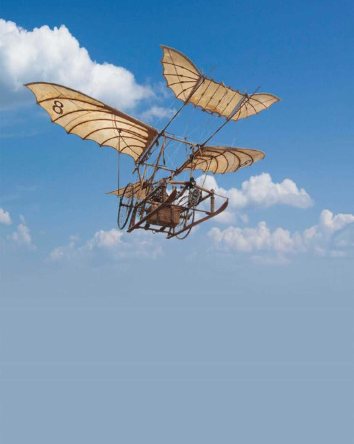 Lot 496 - Young Sherlock Holmes. A pair of "Waxflatter" Ornithopter flying machine wings