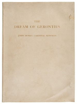 Lot 432 - Newman (Cardinal John Henry). The Dream of Gerontius, London: Longmans, Green, and Co., 1909