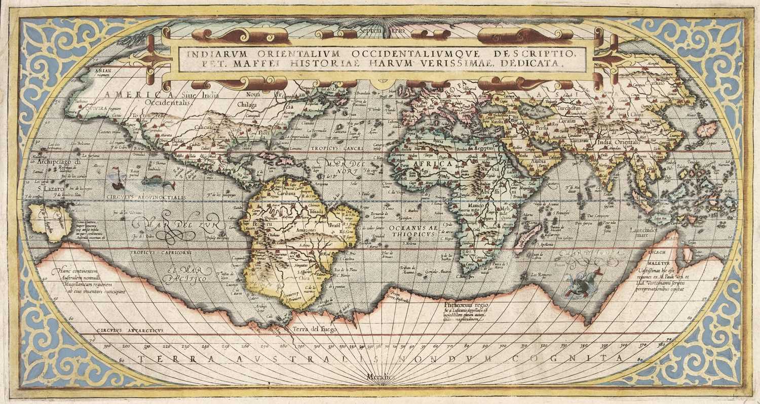 Lot 230 - World. Maffei (Giovanni), Indiarum orientalium Occidentaliumque Descriptio..., 1589