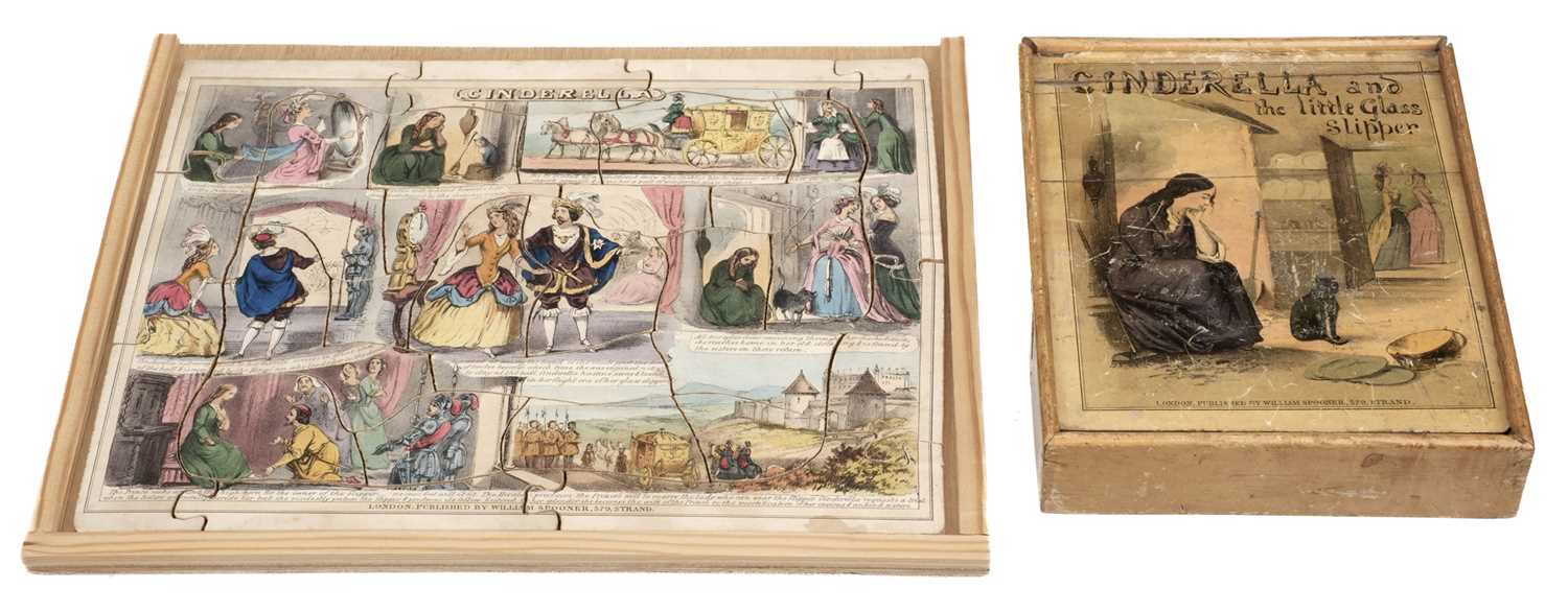 Lot 464 - Jigsaw Puzzle. Cinderella and the little Glass Slipper, London: William Spooner, circa 1850