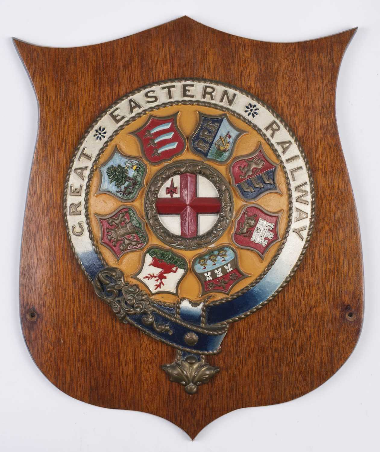 Lot 44 - Locomotive Crest. An original Great Eastern Railway locomotive crest