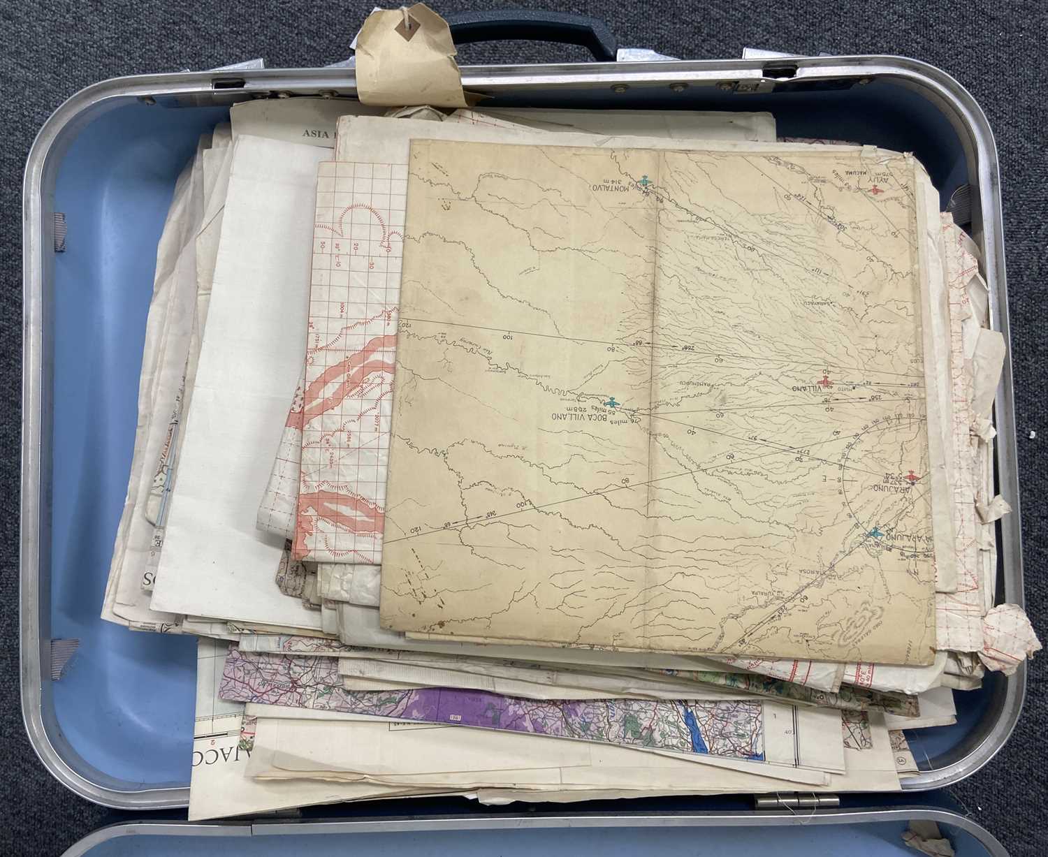Lot 322 - RAF Maps. A collection of WWII navigational charts