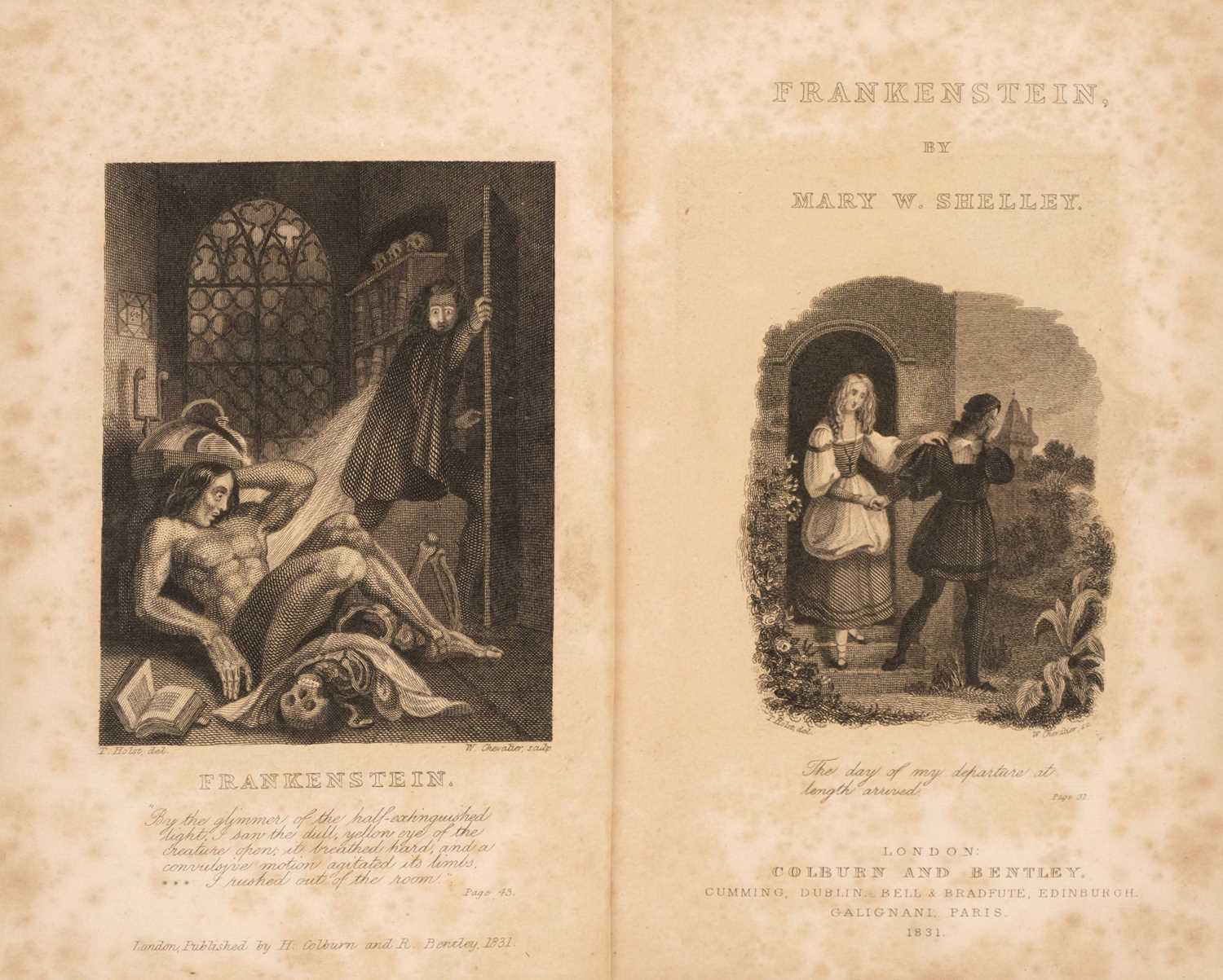 Lot 664 - Shelley (Mary). Frankenstein, 1839, Bentley edition