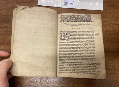 Lot 302 - Nausea (Fridericus). A Treatise of Blazing Starres in Generall..., 1618