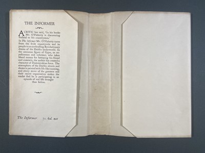 Lot 769 - O' Flaherty (Liam). The Informer, 1st edition, 1925
