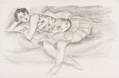 Lot 230 - Matisse (Henri, 1869-1954). Danseuse au divan pliée en deux, 1927, signed lithograph