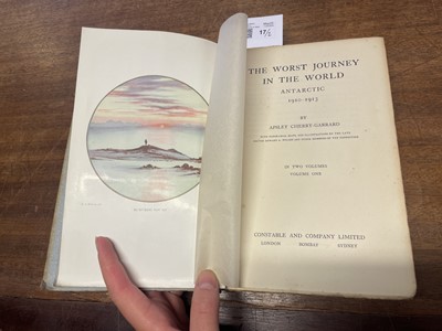 Lot 17 - Cherry-Garrard (Apsley). The Worst Journey in the World, Antarctic 1910-1913, 2 volumes, 1922