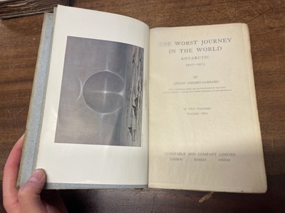Lot 17 - Cherry-Garrard (Apsley). The Worst Journey in the World, Antarctic 1910-1913, 2 volumes, 1922