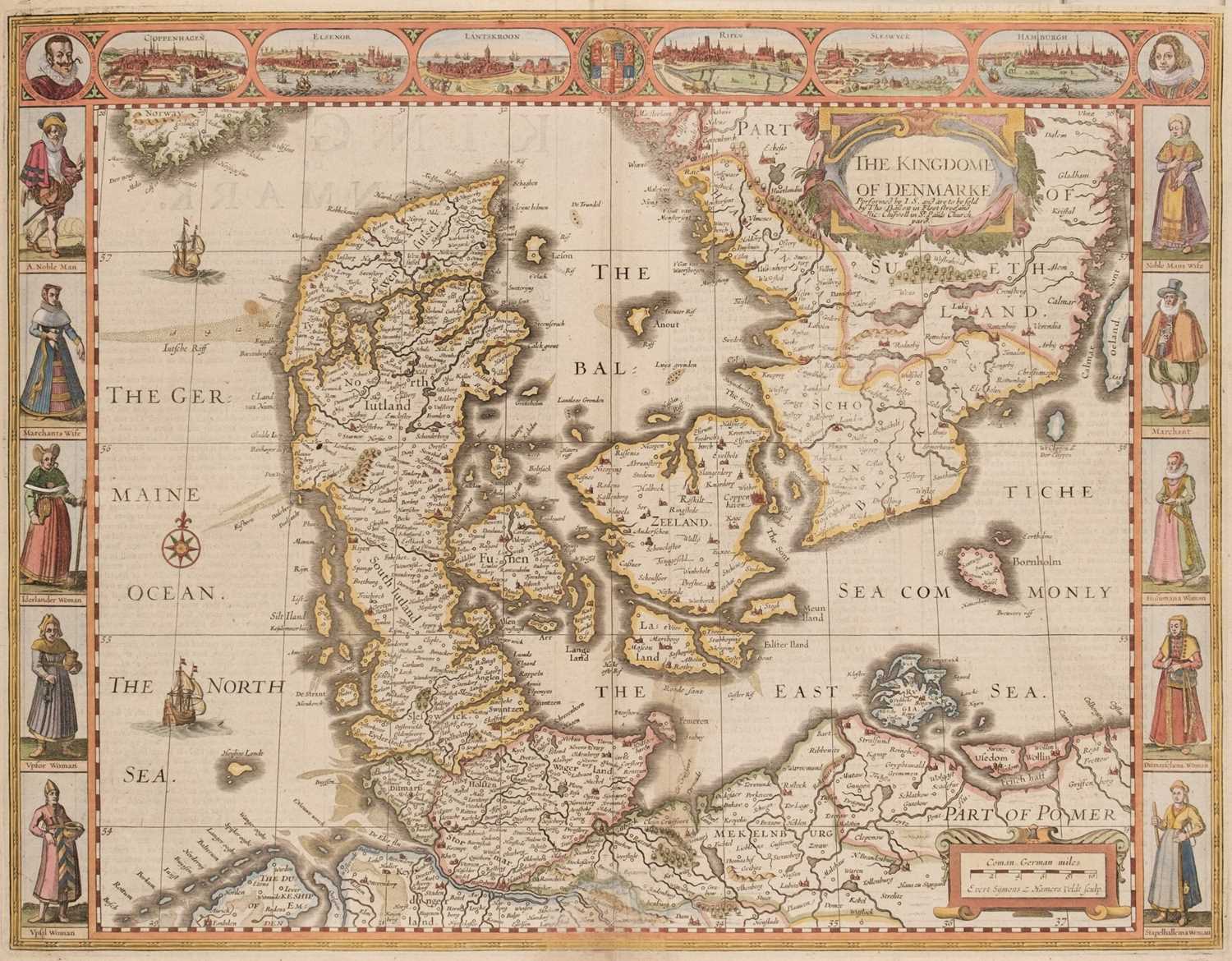 Lot 162 - Denmark. Speed (John), The Kingdome of Denmarke, Thomas Bassett & Richard Chiswell, 1676