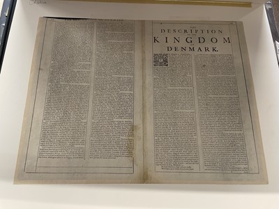 Lot 162 - Denmark. Speed (John), The Kingdome of Denmarke, Thomas Bassett & Richard Chiswell, 1676