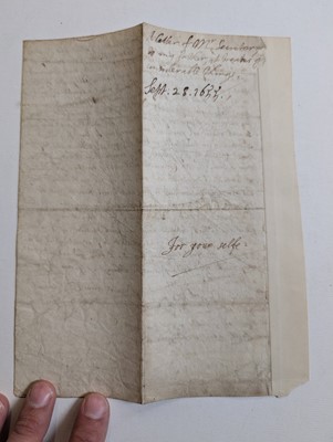 Lot 449 - Nicholas (Edward, 1593-1669), English officeholder and politician..., Autograph Letter Signed