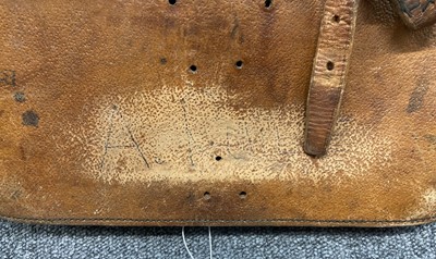 Lot 464 - Royal Flying Corps. A WWI RFC 18 Squadron brown leather aircraft satchel