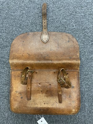 Lot 464 - Royal Flying Corps. A WWI RFC 18 Squadron brown leather aircraft satchel