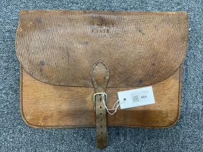 Lot 464 - Royal Flying Corps. A WWI RFC 18 Squadron brown leather aircraft satchel