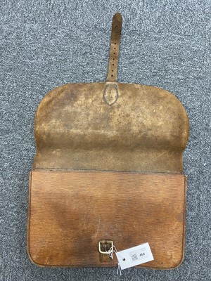 Lot 464 - Royal Flying Corps. A WWI RFC 18 Squadron brown leather aircraft satchel