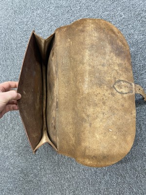 Lot 464 - Royal Flying Corps. A WWI RFC 18 Squadron brown leather aircraft satchel