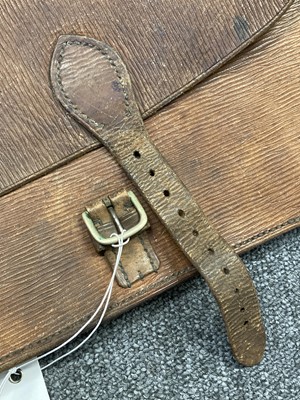 Lot 464 - Royal Flying Corps. A WWI RFC 18 Squadron brown leather aircraft satchel