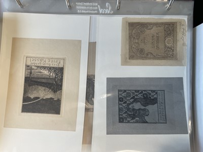 Lot 419 - German and Austrian Bookplates. A collection of 300 ex-libris...