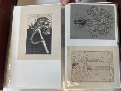 Lot 419 - German and Austrian Bookplates. A collection of 300 ex-libris...